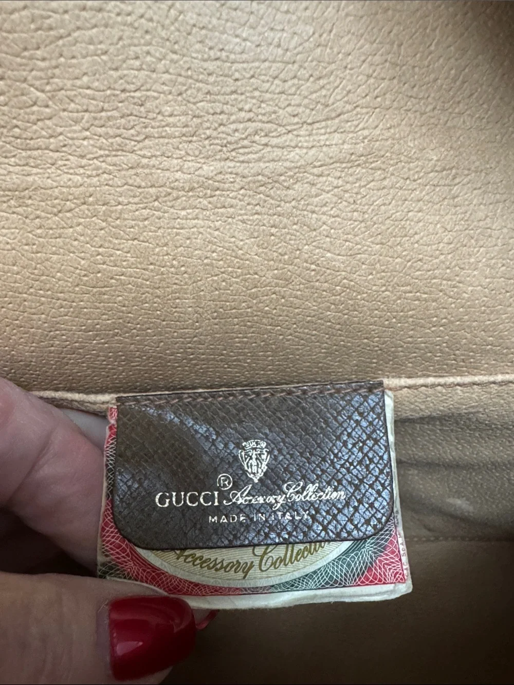 Gucci GG Supreme Sherry Line Clutch with Web Stripe Vintage EUC - Picture 9 of 12